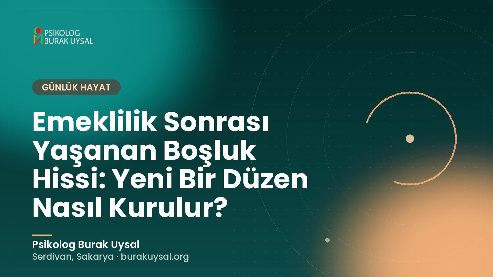 Emeklilik Sonrası Yaşanan Boşluk Hissi: Yeni Bir Düzen Nasıl Kurulur?
