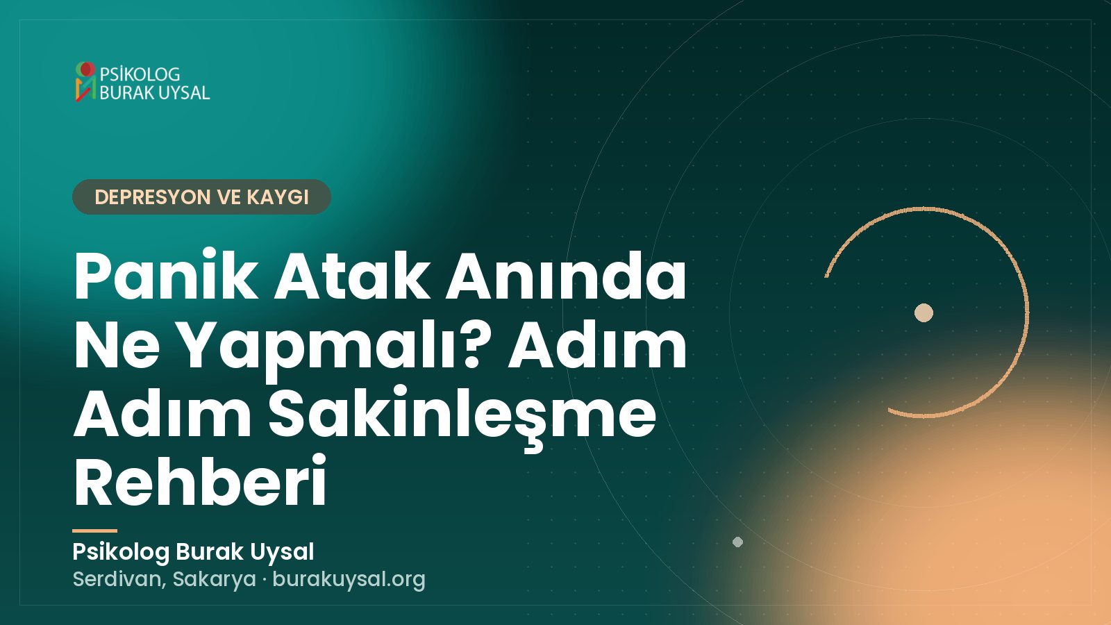 Panik Atak Anında Ne Yapmalı? Adım Adım Sakinleşme Rehberi
